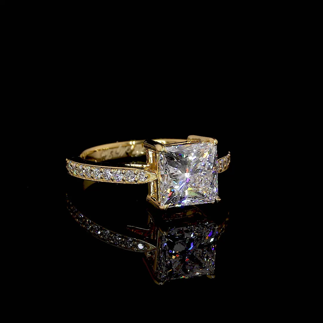 Moissanite Engagement Ring