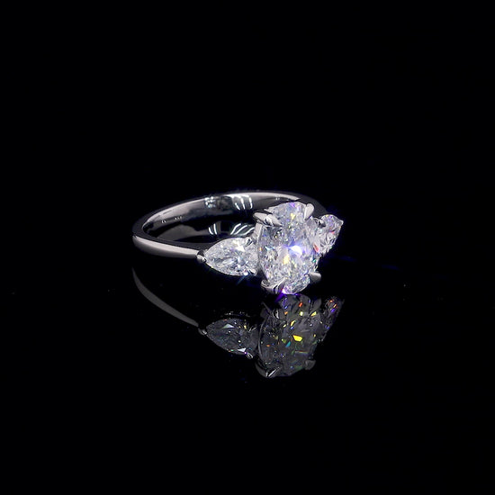 Verity Oval Moissanite Engagement Ring