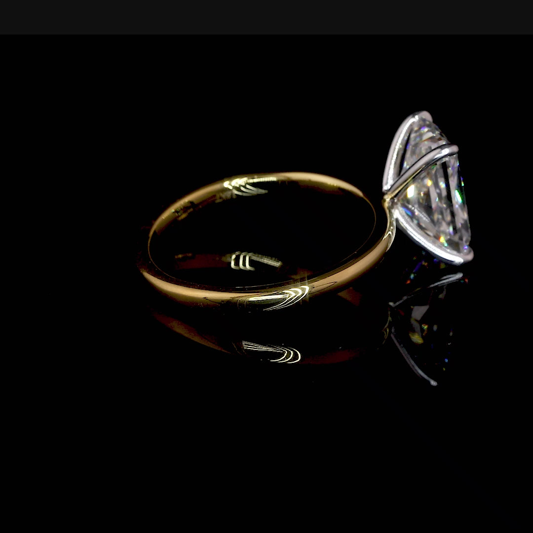 Kalista Radiant Moissanite Engagement Ring