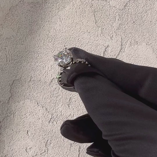Moissanite Engagement Ring