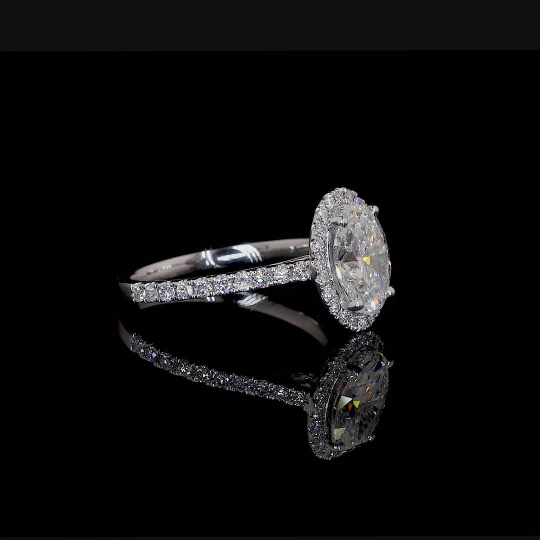 Moissanite Engagement Ring
