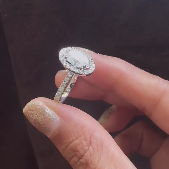 Moissanite Engagement Ring