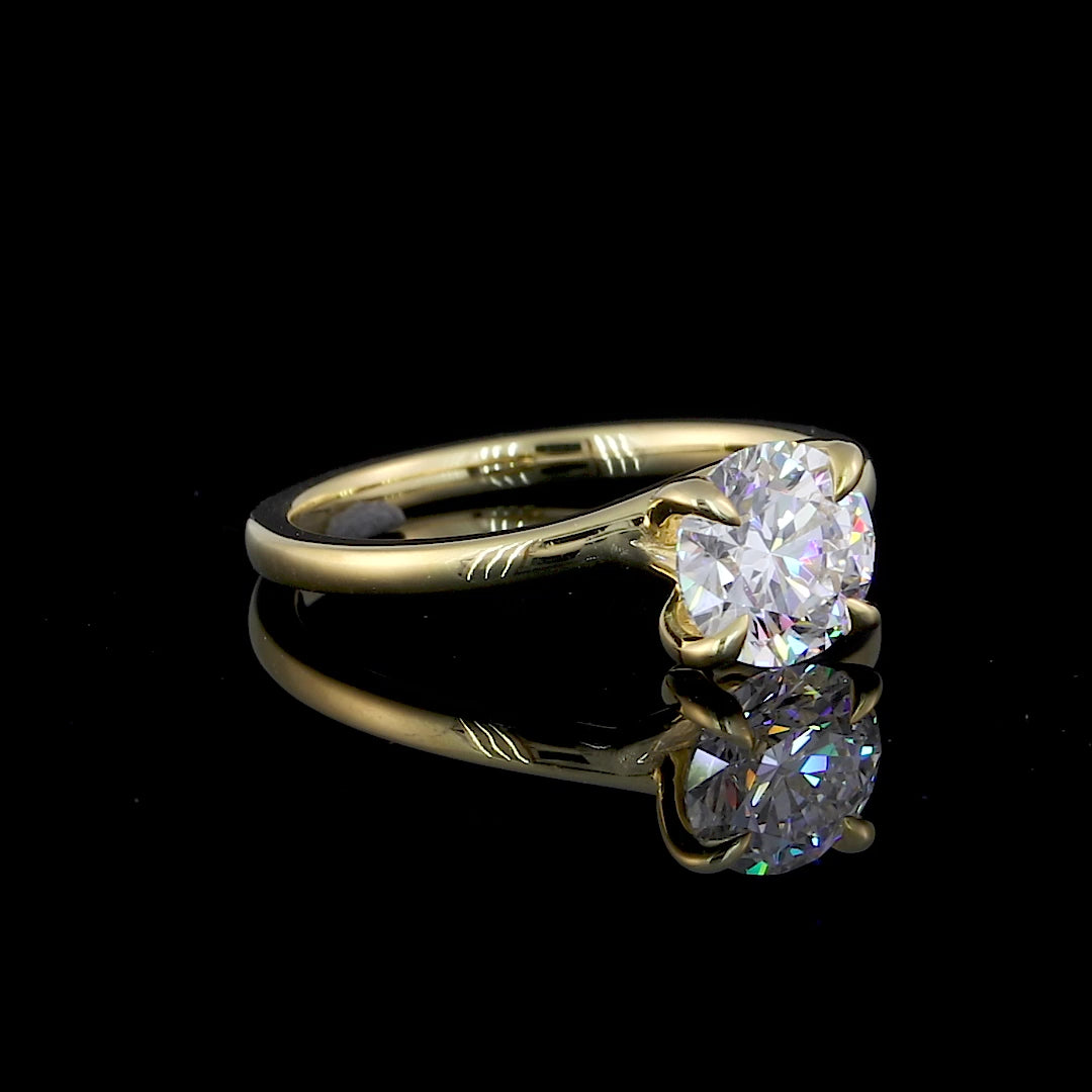 Jaya Round Solitaire Engagement Ring