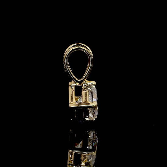 Four Prong Solitaire Pendant