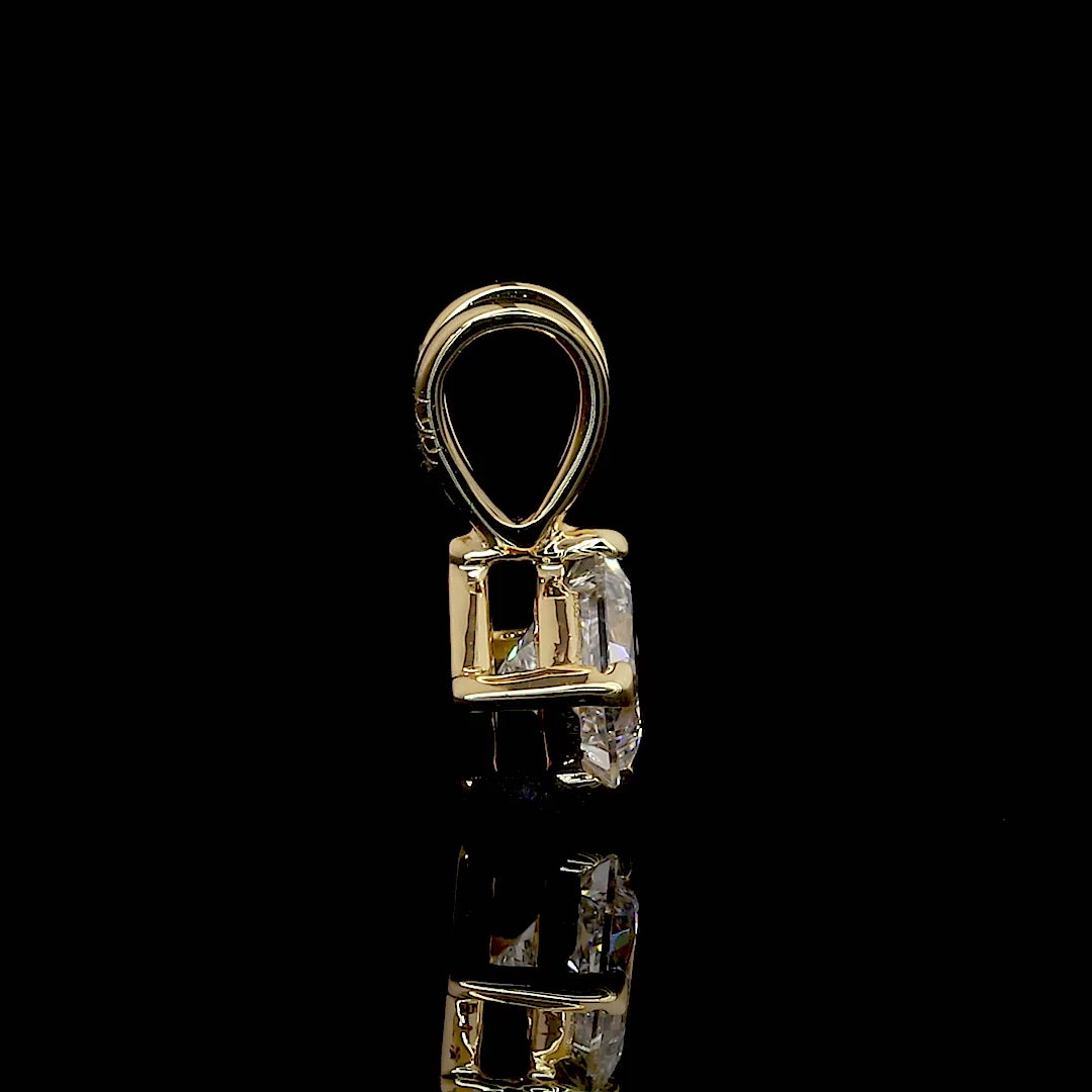 Four Prong Solitaire Pendant