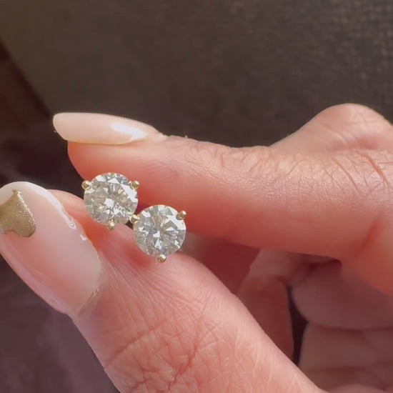 Moissanite Stud Earrings