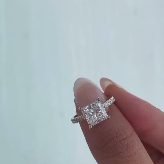 Yati Princess Moissanite Engagement Ring