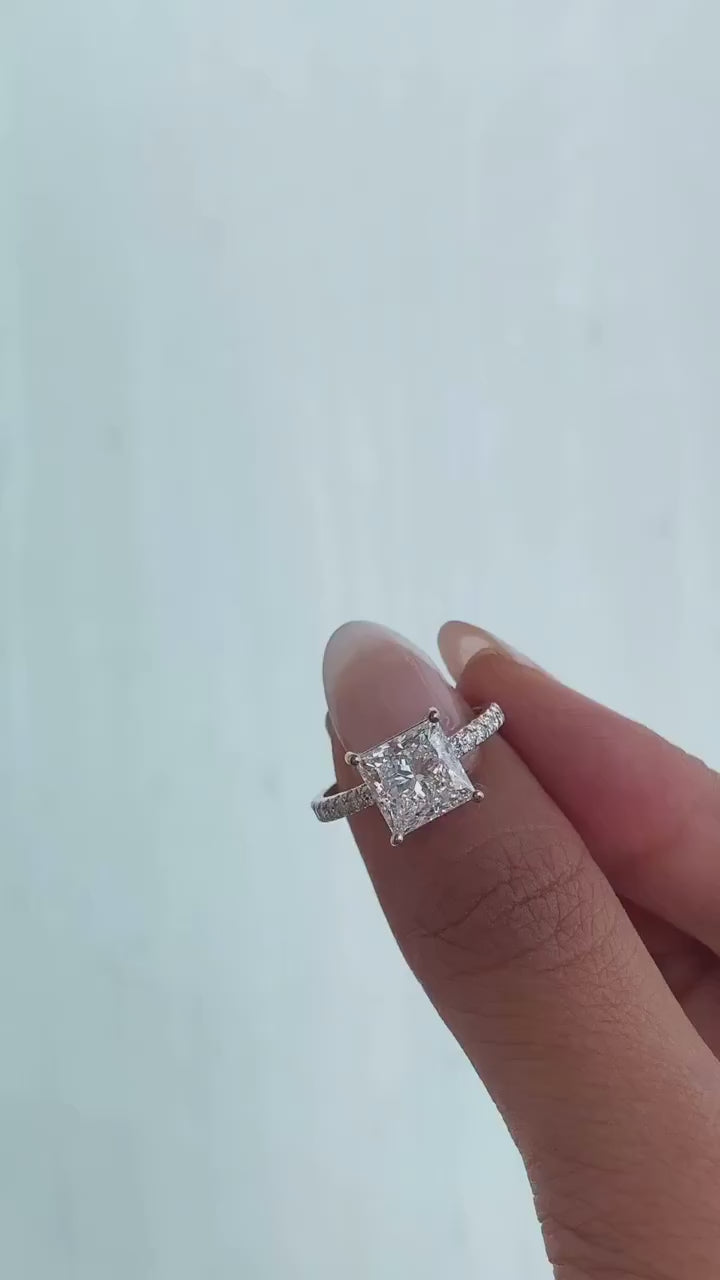 Yati Princess Moissanite Engagement Ring