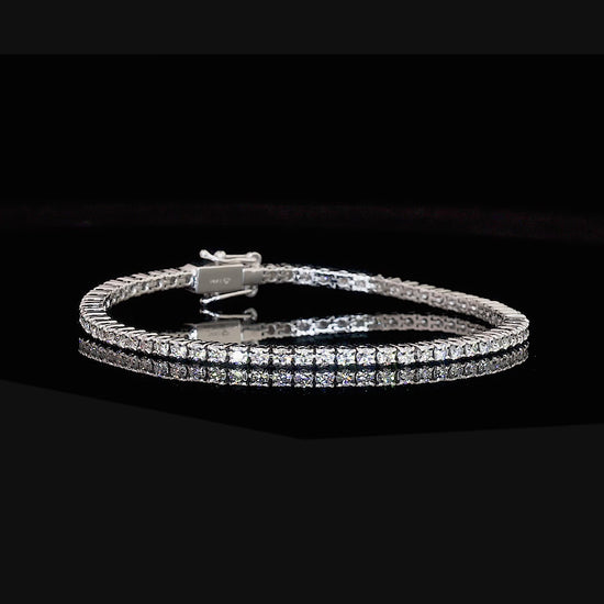 4 Prong Round Classy Moissanite Tennis Bracelet