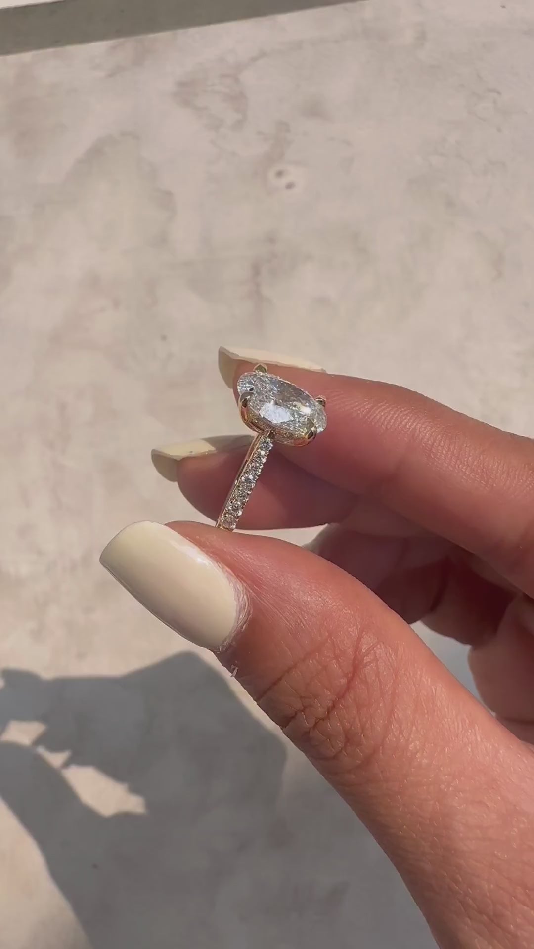 Hidden Halo Moissanite Ring