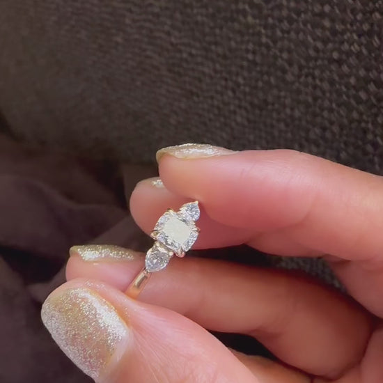 Moissanite Engagement Ring