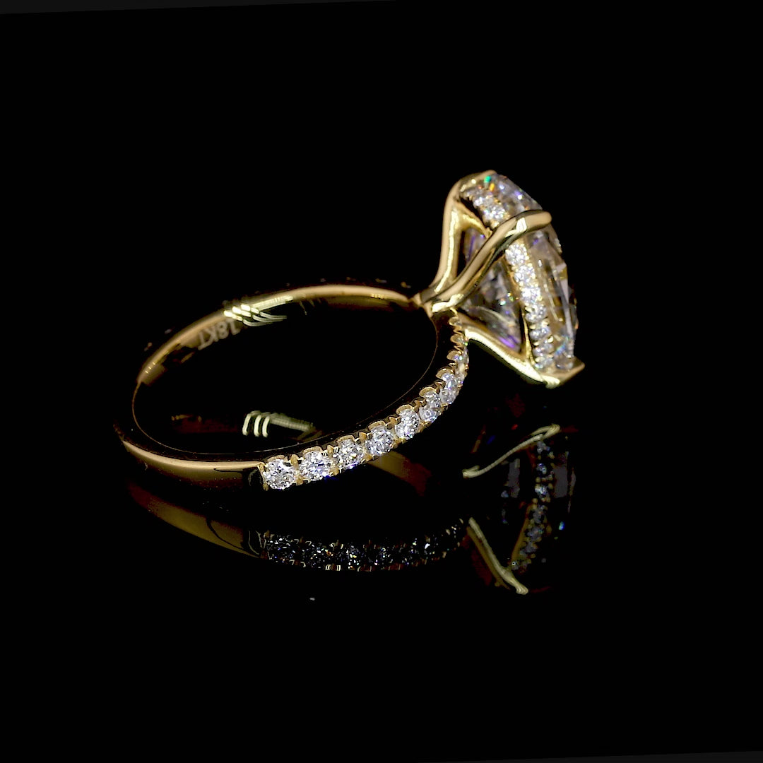Moissanite Engagement Ring