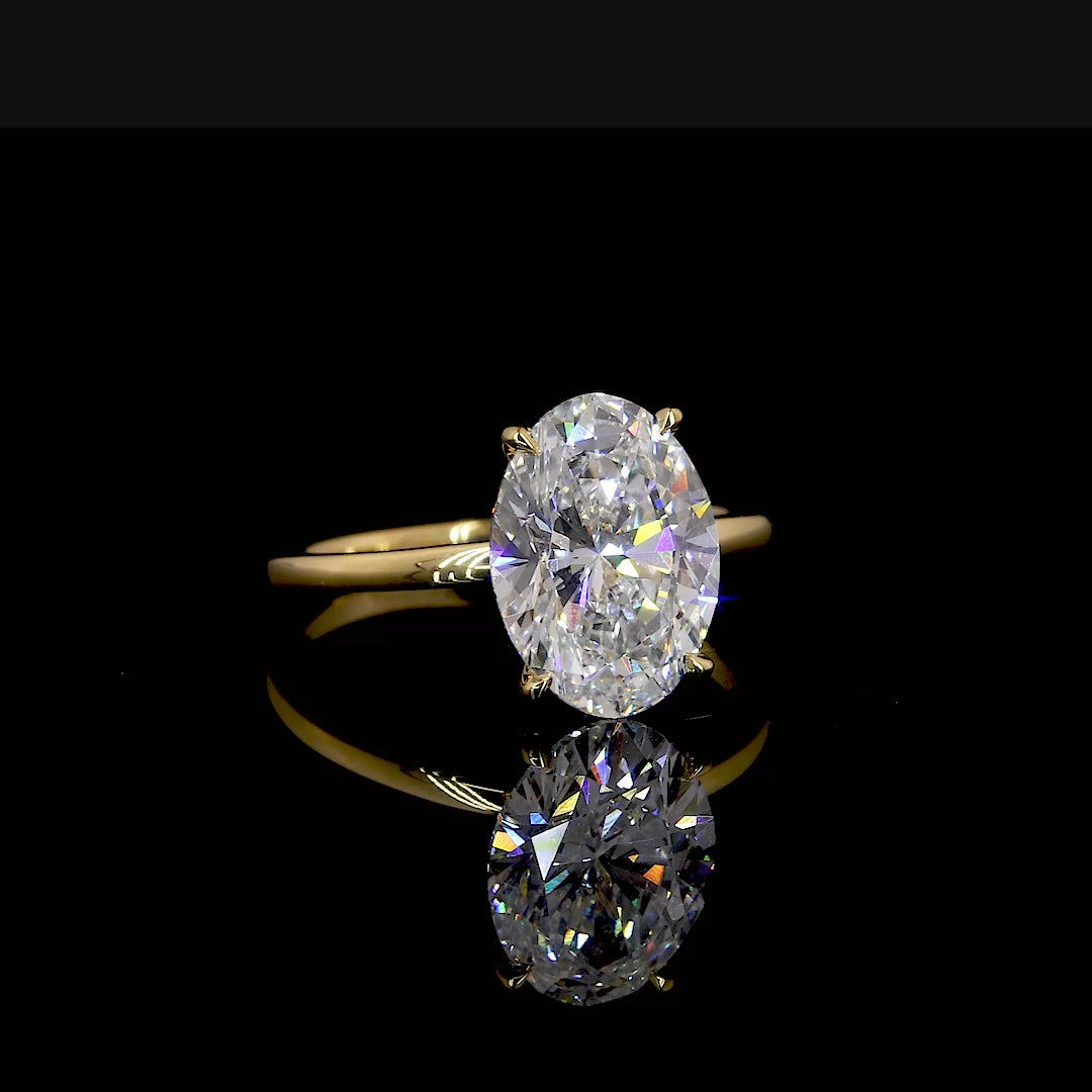 Moissanite Engagement Ring