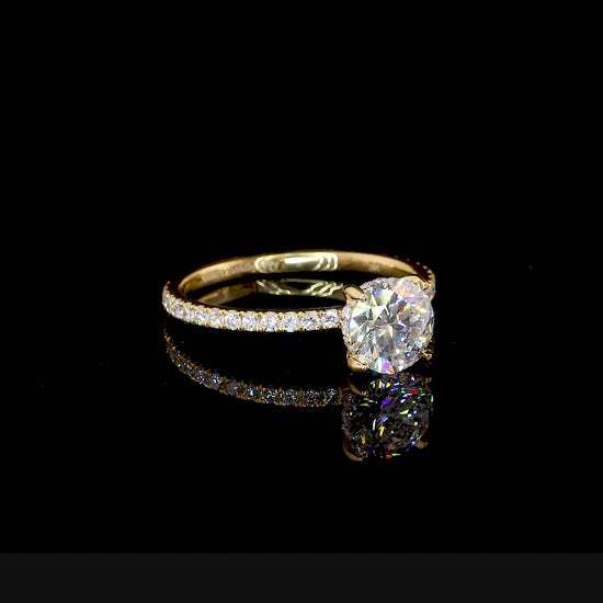 Moissanite Engagement Ring