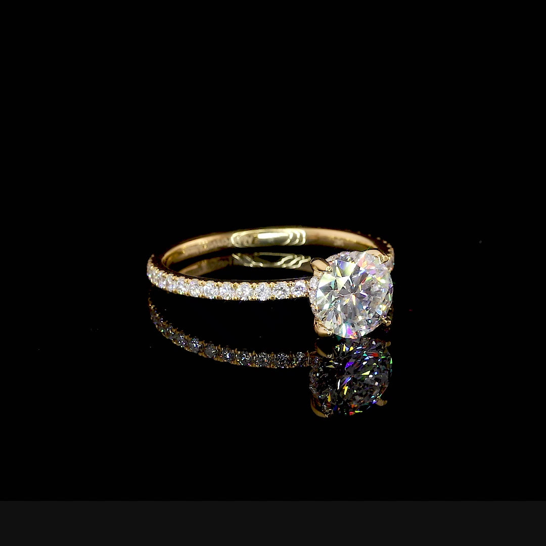 Moissanite Engagement Ring