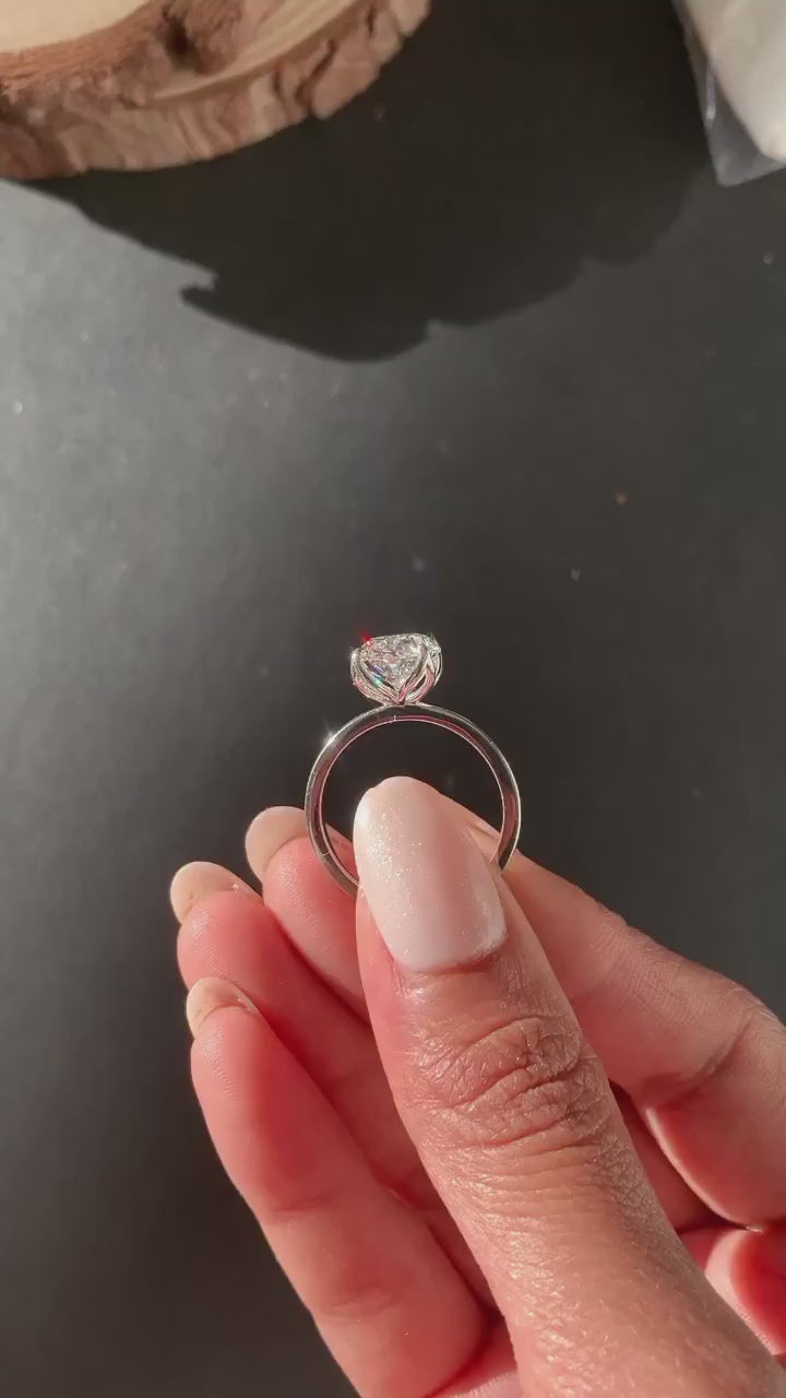 Oval Solitaire Engagement Ring
