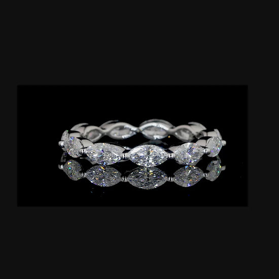 Marquise Moissanite Eternity Band