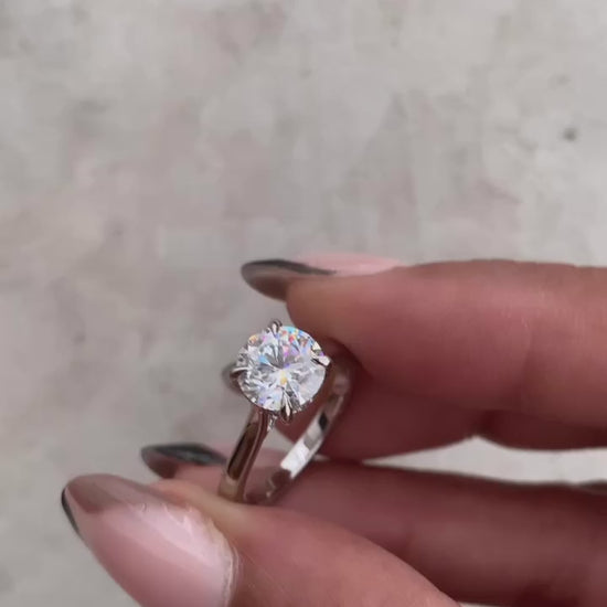 Moissanite Engagement Ring