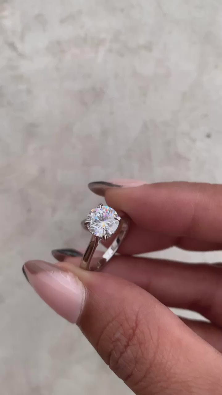Moissanite Engagement Ring