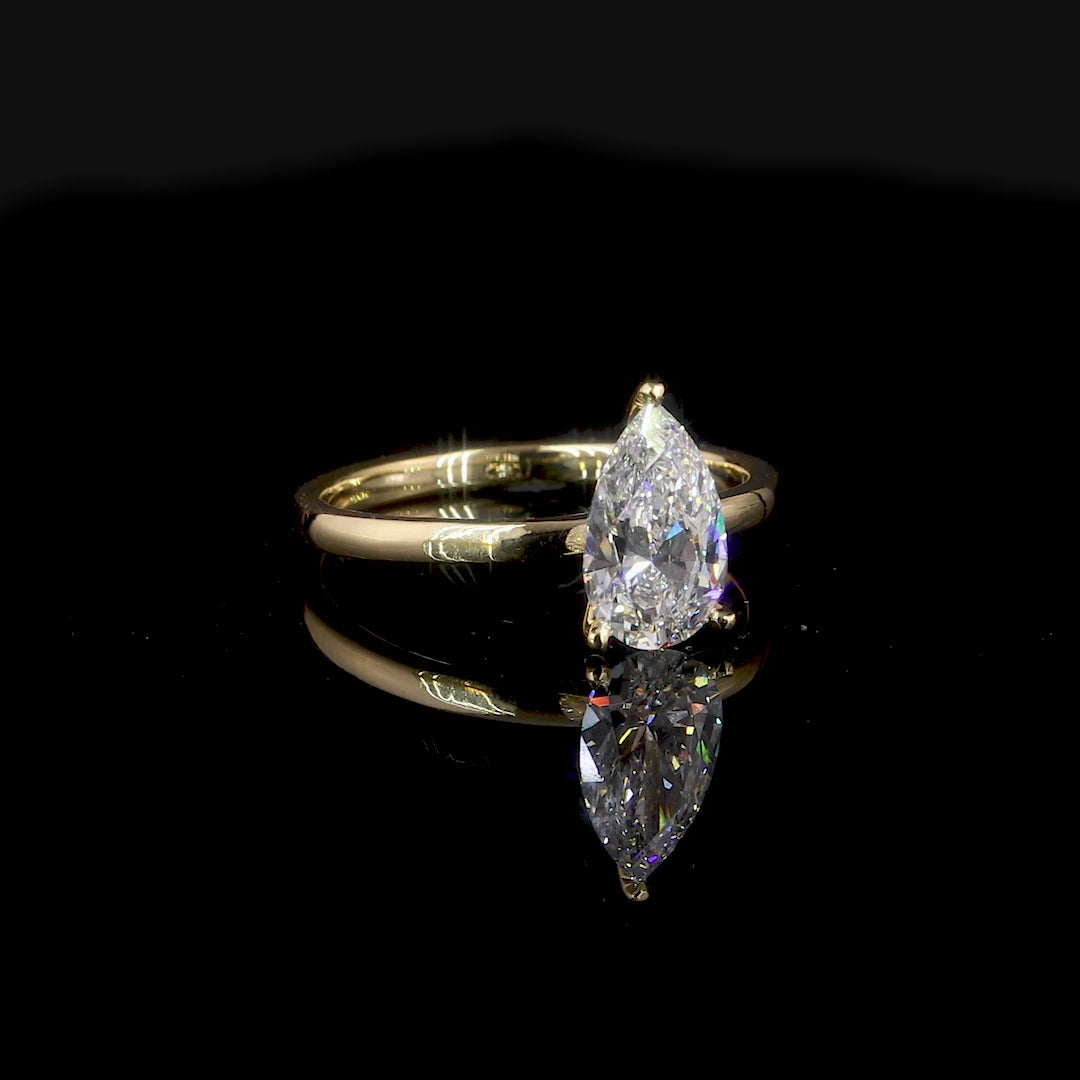 Moissanite Engagement Ring