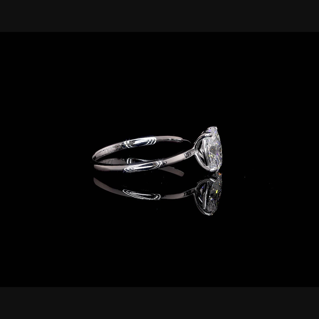 Moissanite Engagement Ring