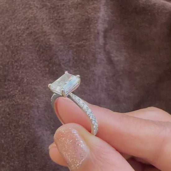 Moissanite Engagement Ring
