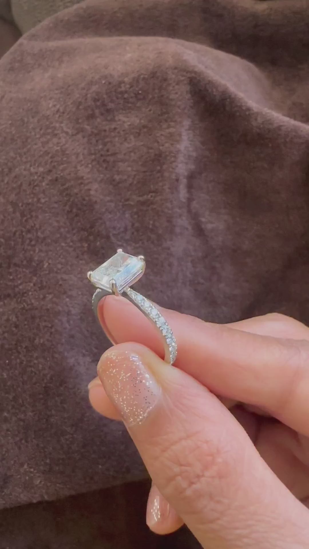 Moissanite Engagement Ring