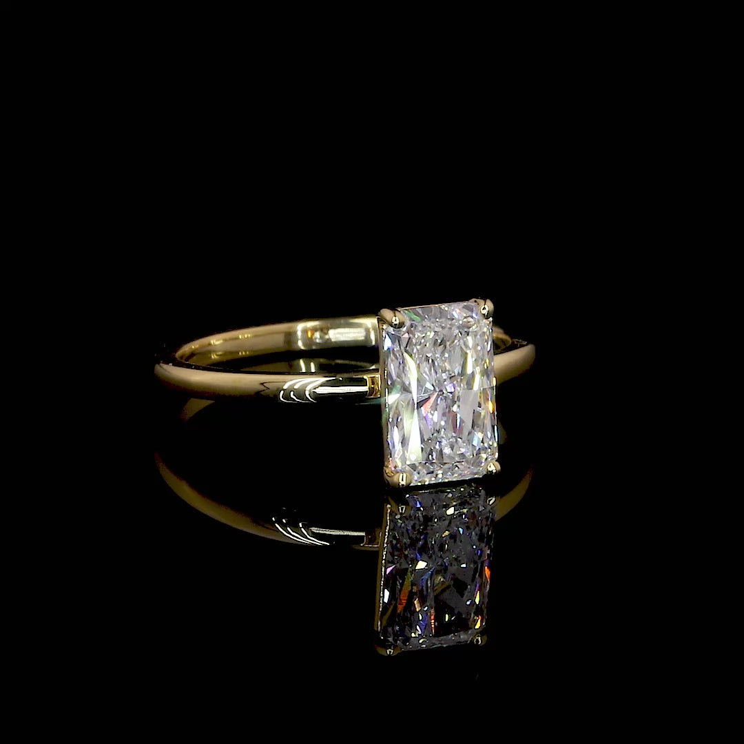 Ailani Radiant Solitaire Engagement Ring