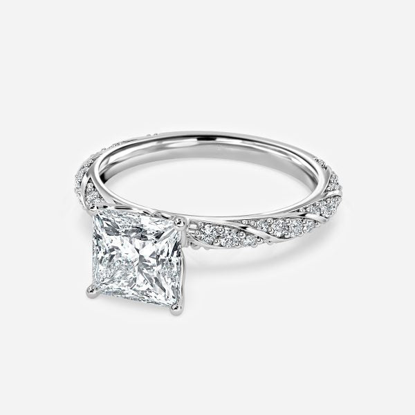 Wan Princess Unique Moissanite Engagement Ring