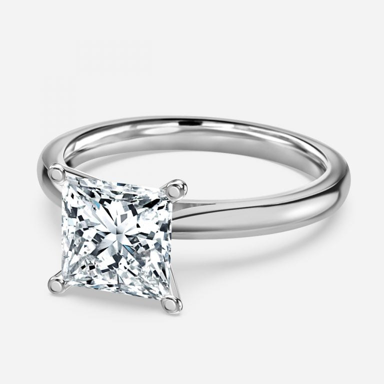 Yuna Princess Solitaire Moissanite Engagement Ring