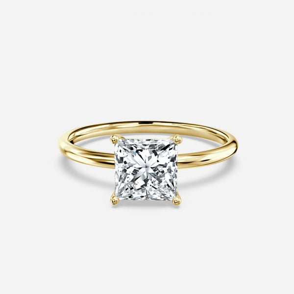 Ailani Princess Solitaire Moissanite Engagement Ring