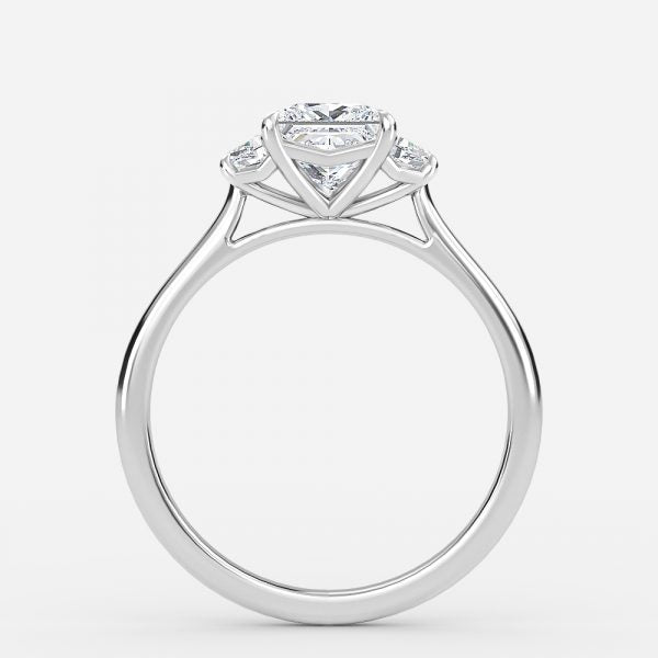 Rain Princess Three Stone Moissanite Engagement Ring