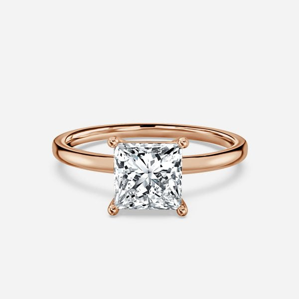 Dasha Princess Solitaire Moissanite Engagement Ring