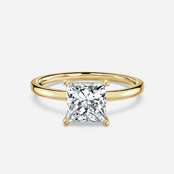 Dasha Princess Solitaire Moissanite Engagement Ring