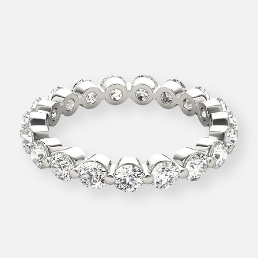 Zinnia Moissanite Eternity Band