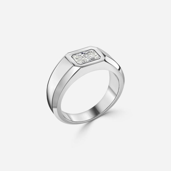 Noemi Radiant Bezel Moissanite Engagement Ring