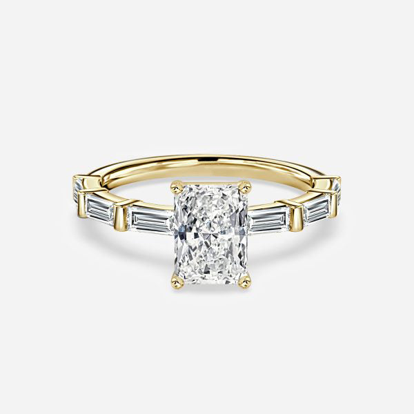 Lark Radiant Diamond Band Moissanite Engagement Ring