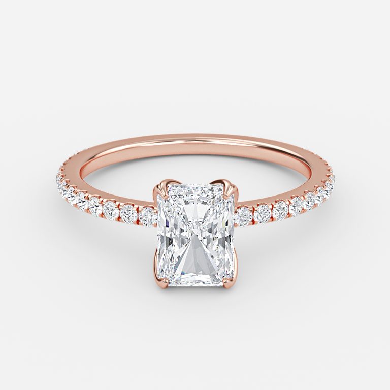 Tamara Radiant Diamond Band Moissanite Engagement Ring