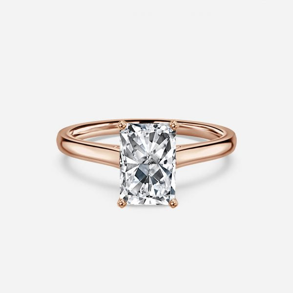 Bernadette Radiant Solitaire Moissanite Engagement Ring