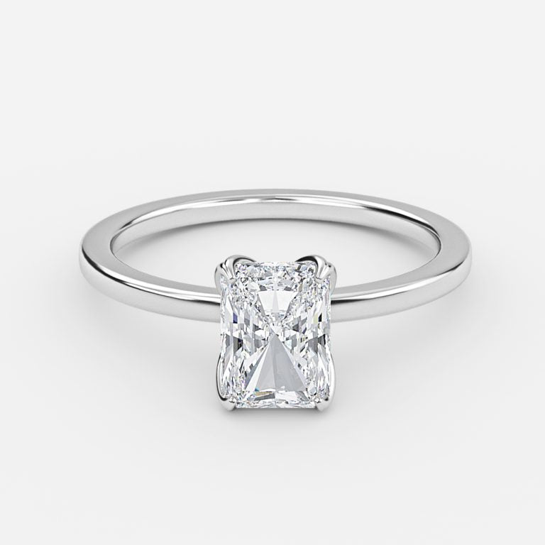 Samira Radiant Solitaire Moissanite Engagement Ring