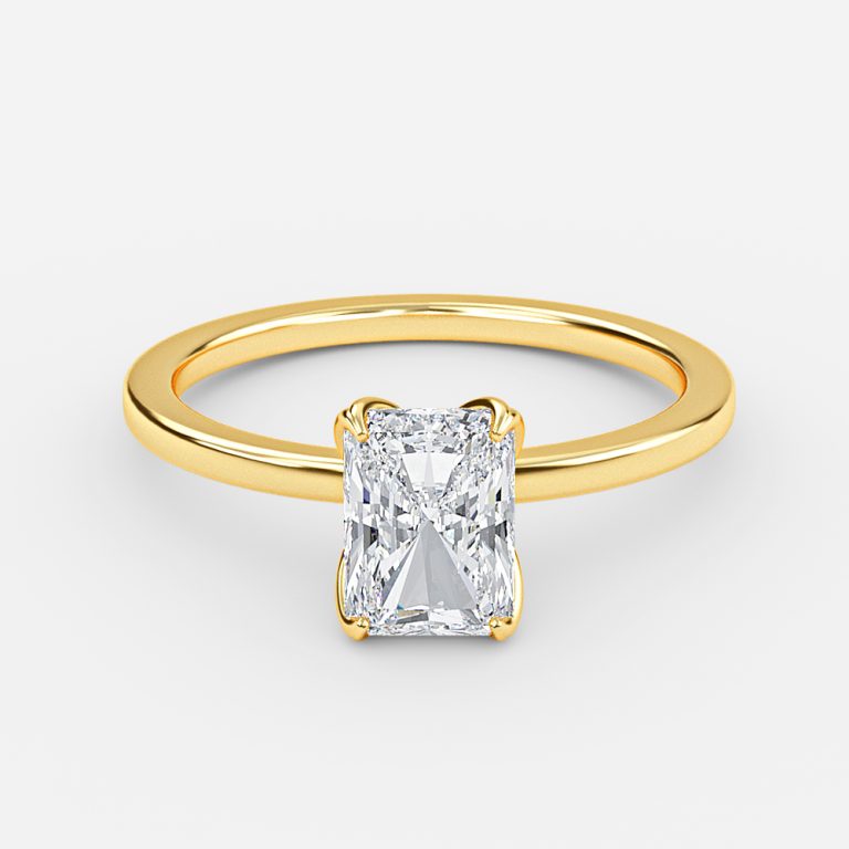 Samira Radiant Solitaire Moissanite Engagement Ring