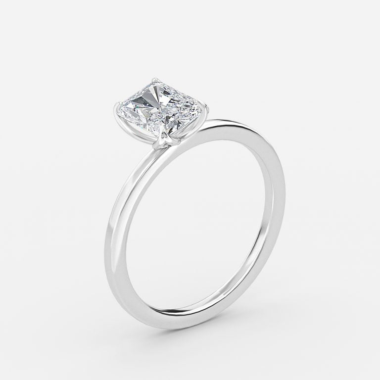 Samira Radiant Solitaire Moissanite Engagement Ring