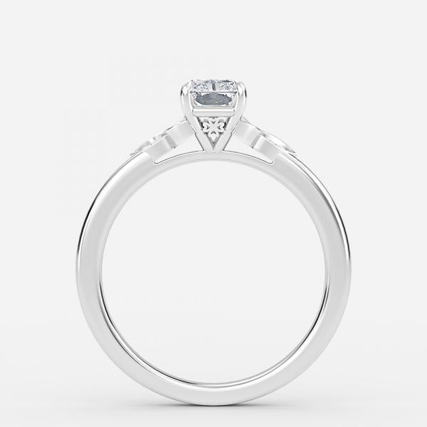 Kerensa Radiant Vintage Moissanite Engagement Ring