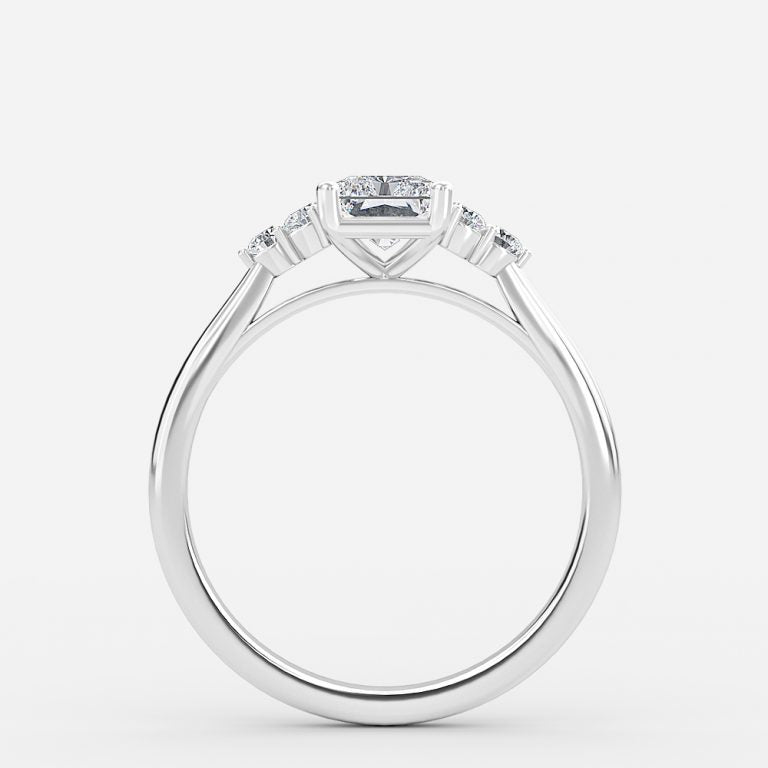 Aviva Radiant Cluster Moissanite Engagement Ring