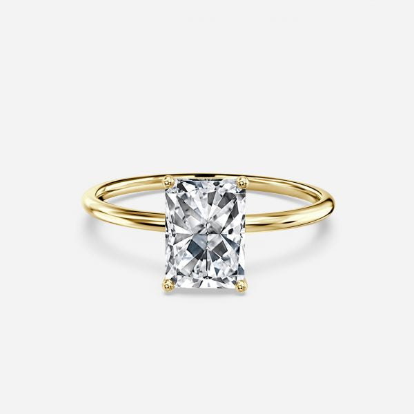 Ailani Radiant Solitaire Moissanite Engagement Ring