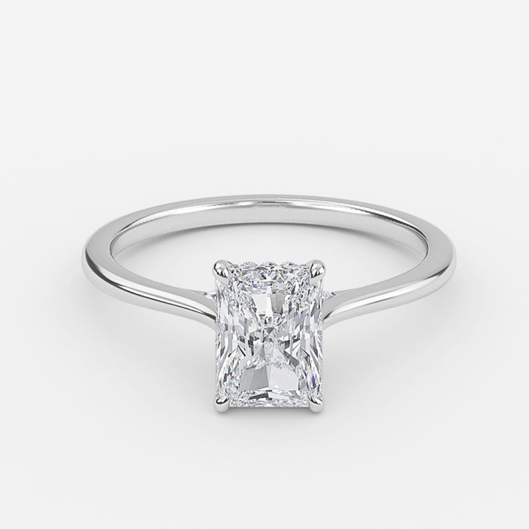 Pandora Radiant Hidden Halo Moissanite Engagement Ring