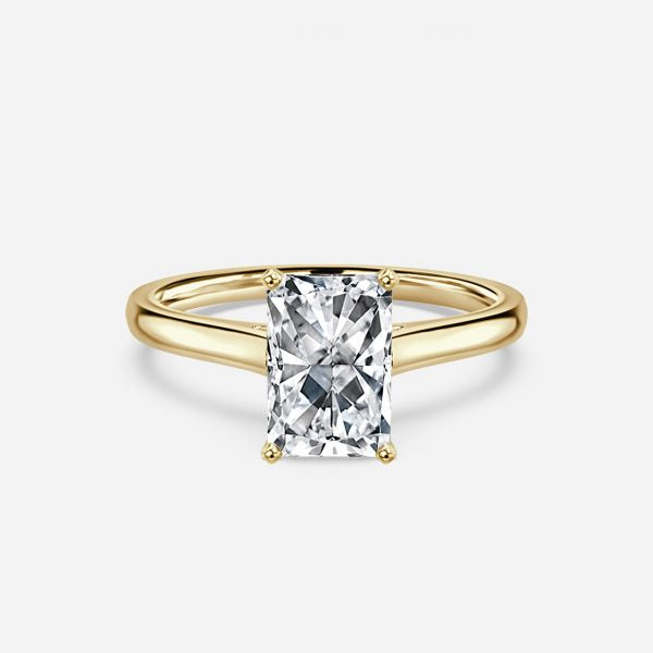 Bernadette Radiant Solitaire Moissanite Engagement Ring