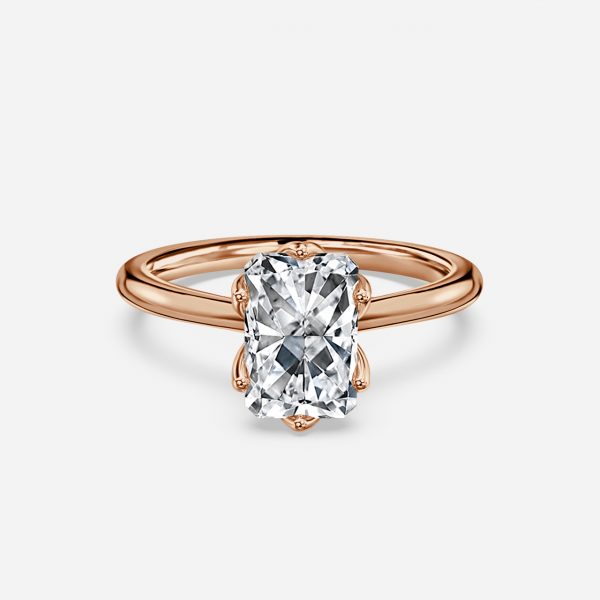 Raquel Radiant Solitaire Moissanite Engagement Ring