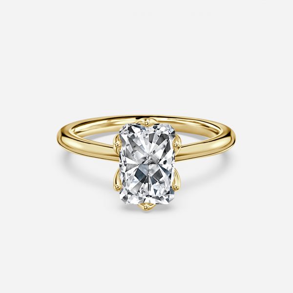 Raquel Radiant Solitaire Moissanite Engagement Ring