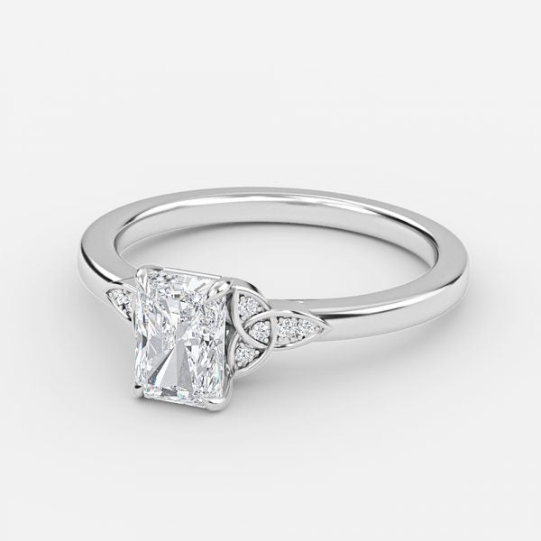 Kerensa Radiant Vintage Moissanite Engagement Ring